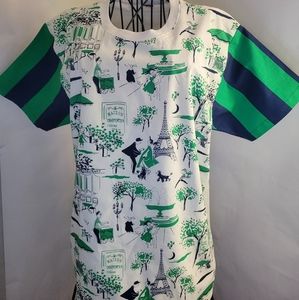 Timeless Treasure Paris printed fabric tee